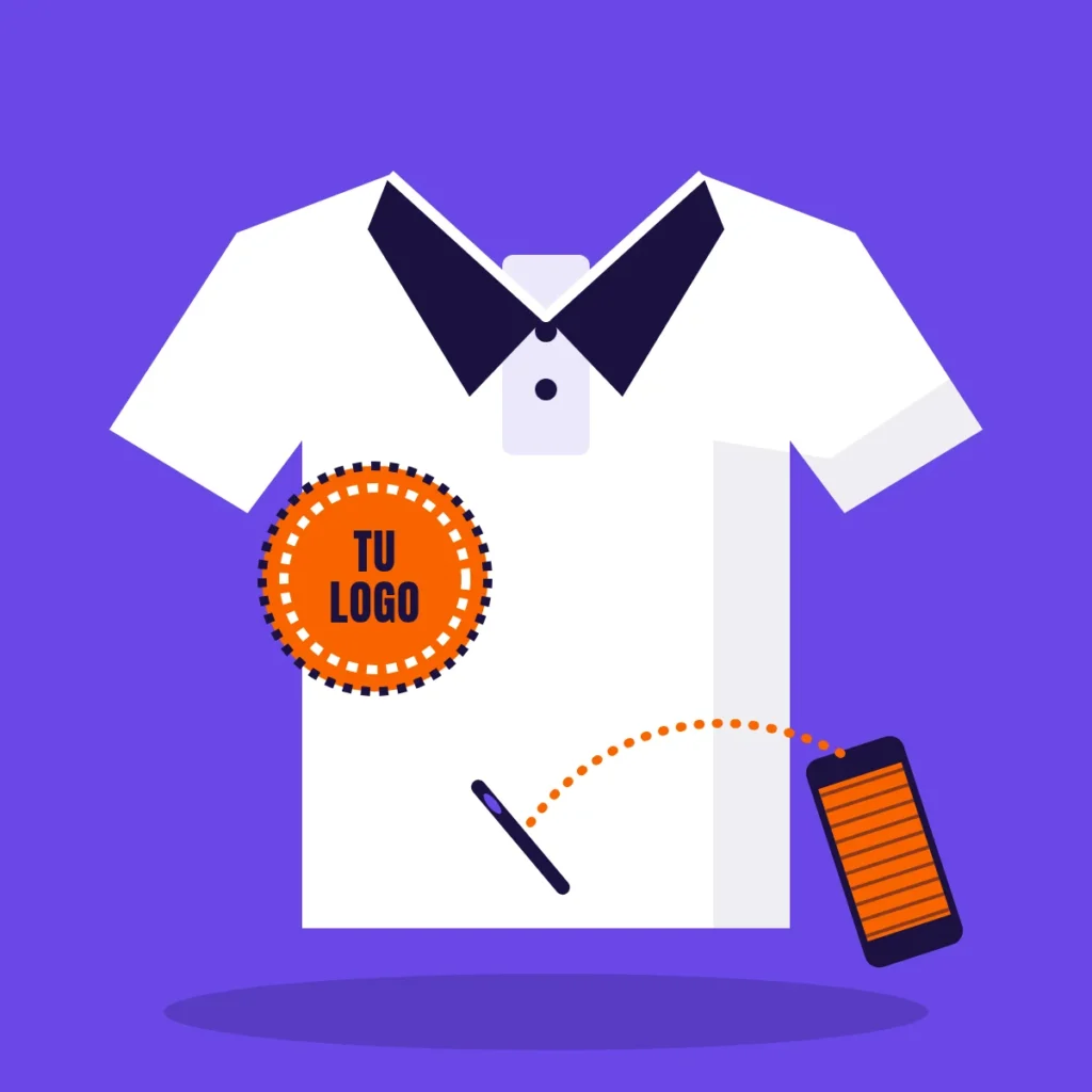 Bordados para empresas y uniformes, ejemplo de personalización de Impresso